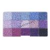 Non-Toxic Yantjouet 15Color 2.6Mm Mini Beads Color Set 650Pcs Hama Beads Puzzle Toy Gift For Child Diy Iron Beads For Kid Children Gift