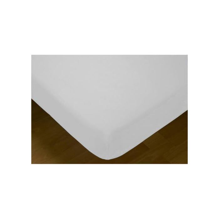 Spannbettlaken - Hosteline - Irisweiß - 80 cm Bett - Polyester - Mehrfarbig - Uni - 25,5x17,5x4 cm