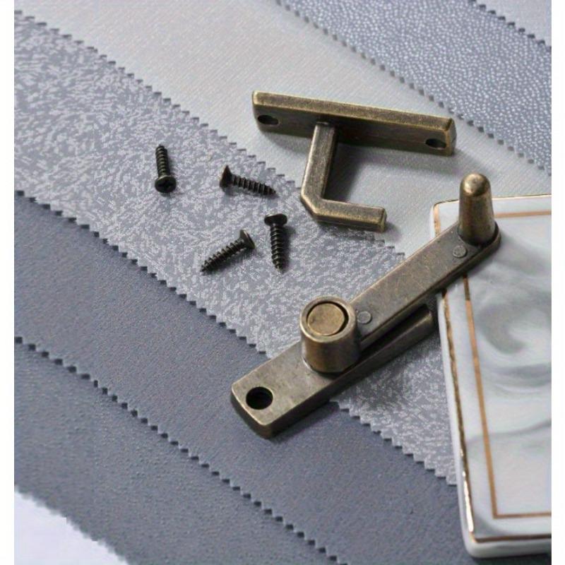 1Set Vintage Brass Sliding Window Door Latch Handle Home Hardware Safety Lock Catch - Anti-Theft Door Buckle for Barn Doors.