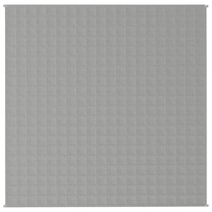 VidaXL Weighted Blanket Grey 200x200 Cm 13 Kg Fabric 350725