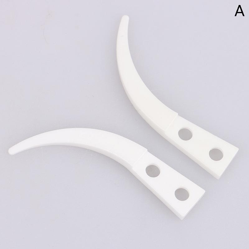 2Pcs Insulated Straight Curved Tip Anti-Static Ceramic Tweezers Electronic Industrial Ceramic Tweezers For Industry
