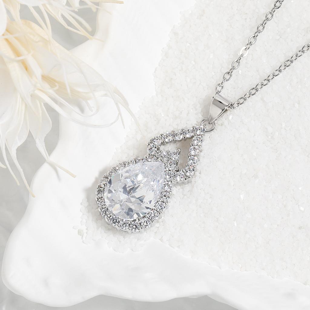 Color Treasure Multi-color Premium Full Diamond Drip Gourd Necklace