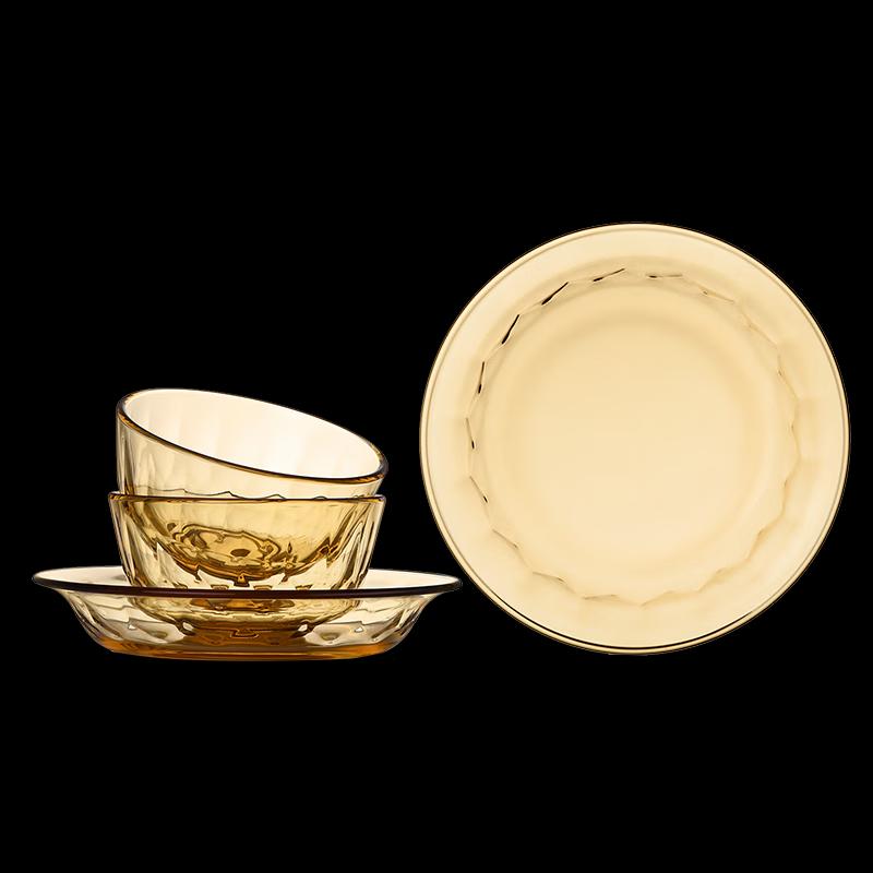 Sigerui Star Color Heat-Resistant Glass Dinnerware Set