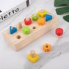 Educational Wooden Toy: Develop Cognitive & Fine Motor Skills with Colorful Nut-Shaped Pegs