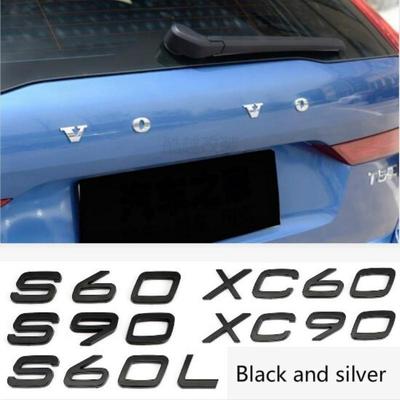 3D S90 S60L XC90 Logo Emblem Abzeichen Aufkleber Auto Aufkleber für Vo+lvo S60 S90 S60L XC60 XC90 Logo Auto Aufkleber Auto Styling Zubehör