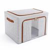 Waterproof Folding Oxford Cloth Storage Box with Steel Frame for Clothes, Quilts, and More