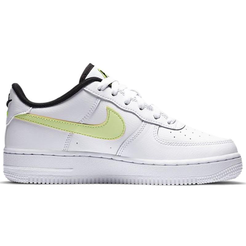 Nike Air Force 1 Low Worldwide White Barely Volt GS Sneakers CN8536-100