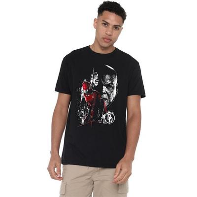 Daredevil Unisex Adult Born Again Kingpin Faces T-Shirt