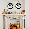 Halloween Ghost Door Sign Wooden Ghost Welcome Sign Spooky Decorative Sign for Home Holiday Yard Wall Decor