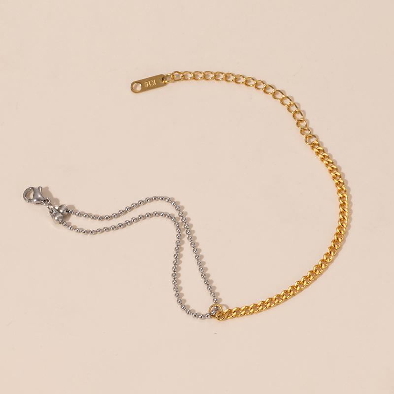 

Браслет из нержавеющей стали 316L с геометрическим узором Foxanry Минималистичный Креативный Модный Не выцветающий Праздничные Украшения Подарки EL0060 серебряный