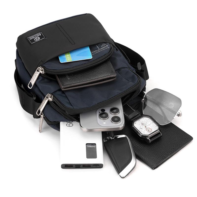 Men's Outdoor Small Bag Oxford Shoulder Crossbody Bag Mobile Phone Bag