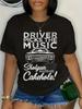 100% Cotton Unisex Supernatural Driver Picks Music Round Neck Short Sleeve