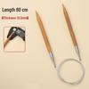 Bamboo & Stainless Steel Circular Knitting Needles - Handmade Tools for Sweater, Yarn, Crochet, and Straight Needles.