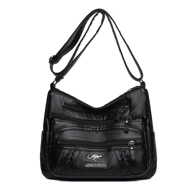 Multi-compartment Simple All-match Middle-aged and Elderly Mother's Large-capacity Casual Shoulder Crossbody Bag