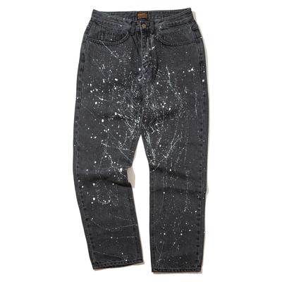 DREAMWORLD Regular Painting Jeans Black_008