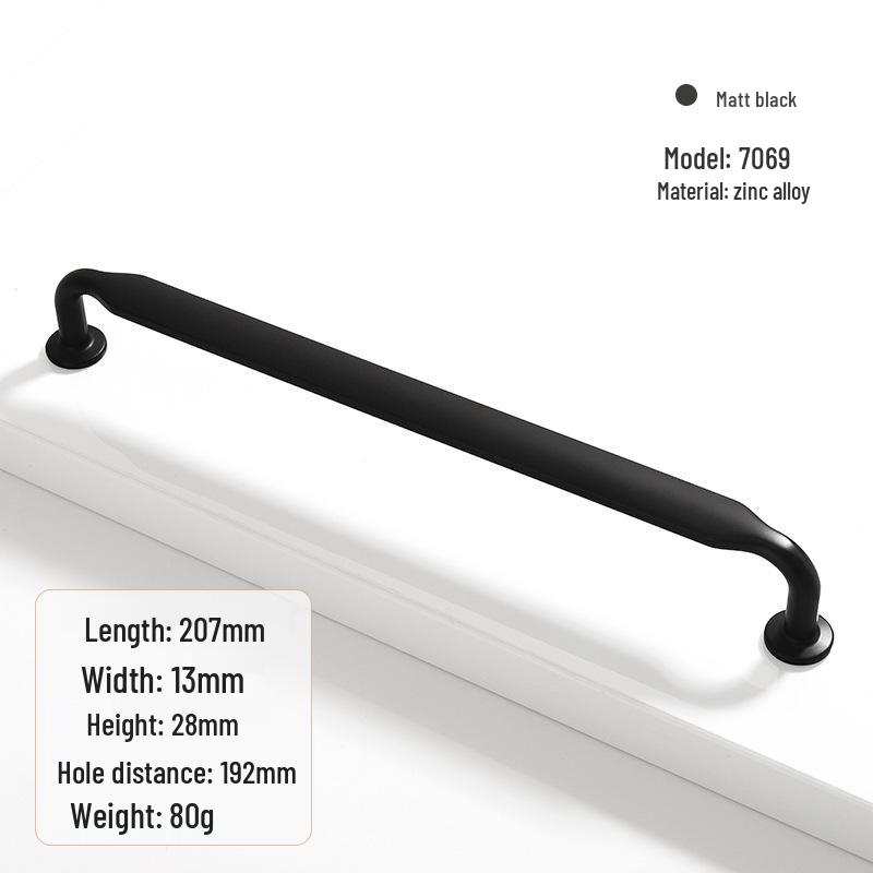 Modern Zinc Alloy Cabinet and Drawer Handle - Furniture Hardware Accessory