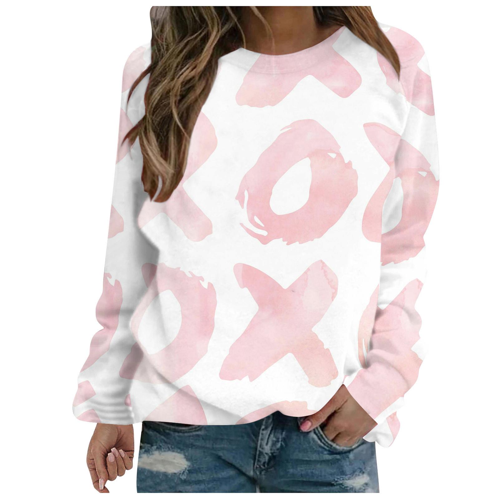 Женский повседневный модный топ с длинными рукавами и круглым вырезом — фото 8