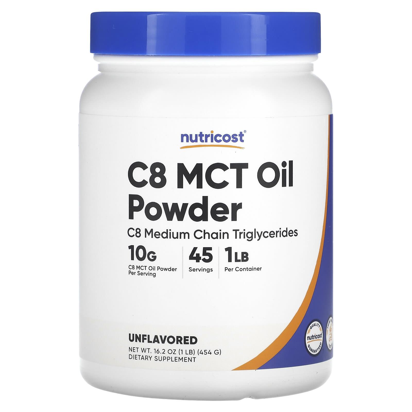 

C8 Mct Oil Powder, Unflavored, 1 Lb (454 G)