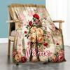 Floral Painting Home Customize Your Name Customize Your Name Blankets Soft Lightweight Comfortable Allseason Multipurpose Customize Your Name Blanket