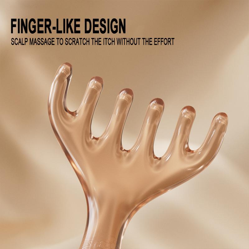 Magnetische Perlen Hirschhornkamm Harzkopf Haarpflegekamm Sechs-Krallen Gua Sha Schabemassagegerät Gesichts-Gua Sha Schabemassage-Pflegewerkzeug