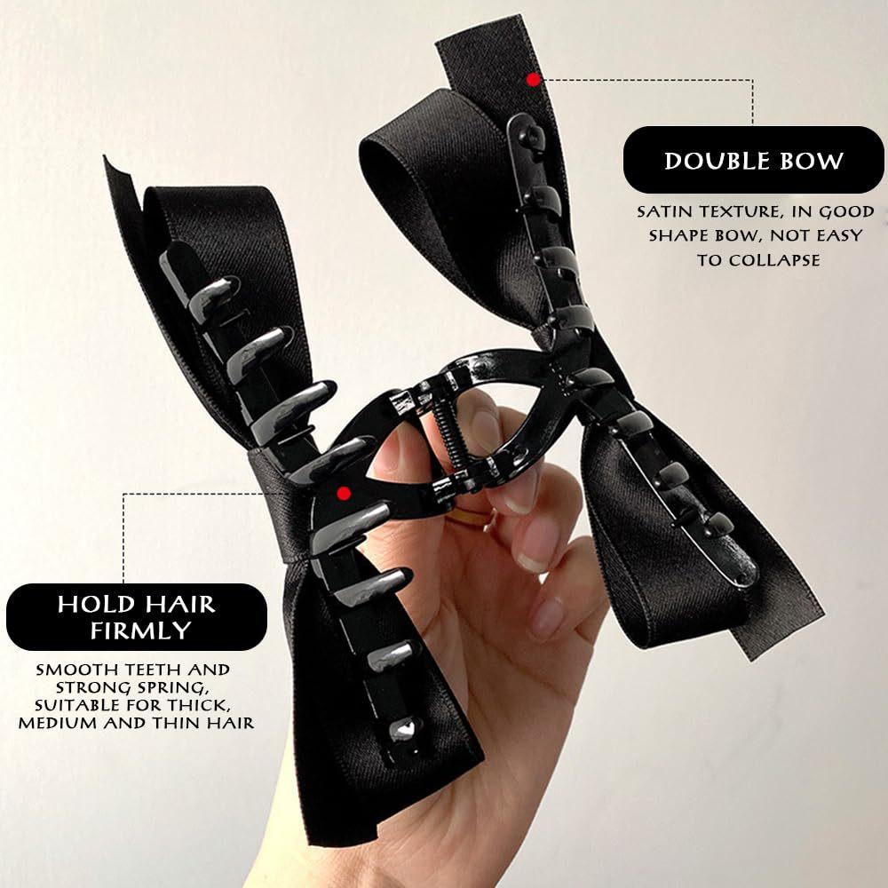 1PC Moda Fiocco Mollette per Capelli per Donne Eleganti Mollette per Capelli a Coda di Cavallo Treccia Dolci Fermagli per Capelli Clip a Squalo Accessori per Capelli da Ragazza