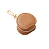 1pc Mini Jewelry Box Portable Travel Bag Pendant Earring Ring Jewelry Storage Box Circle Leather Hand-held Bag Jewelry Organizer