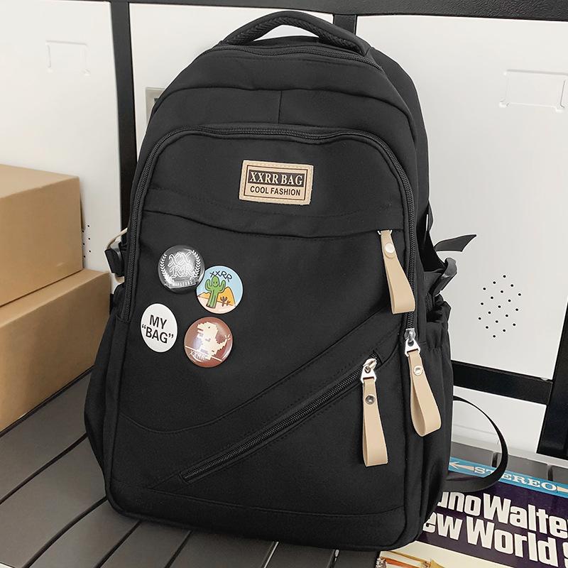 School bag Elementary school girl Junior high school student High school student College boy Burgundy backpack Backpack