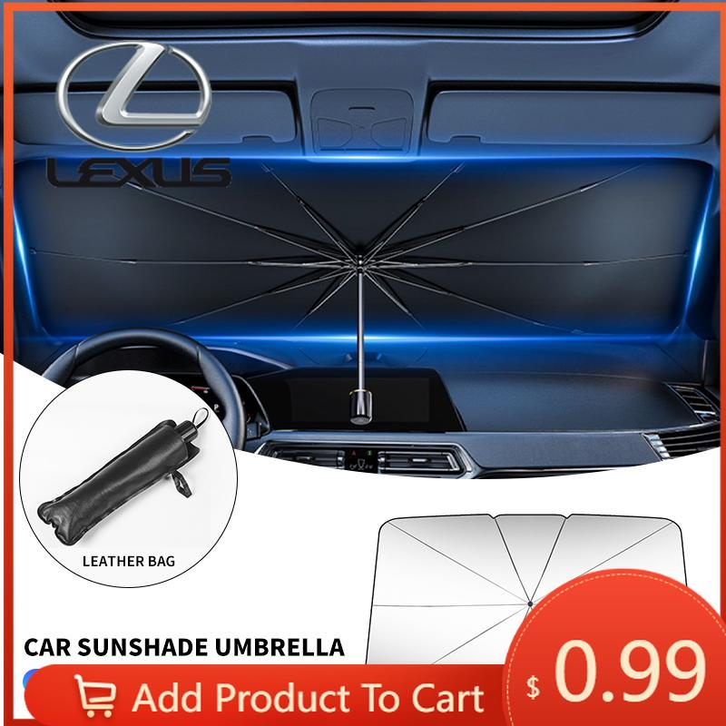 Interior Stickers Car Umbrella Windshield Sunshade Foldable Sun Shade Front Window Cover For Lexus EX300H RX450H IS300H ES300H N