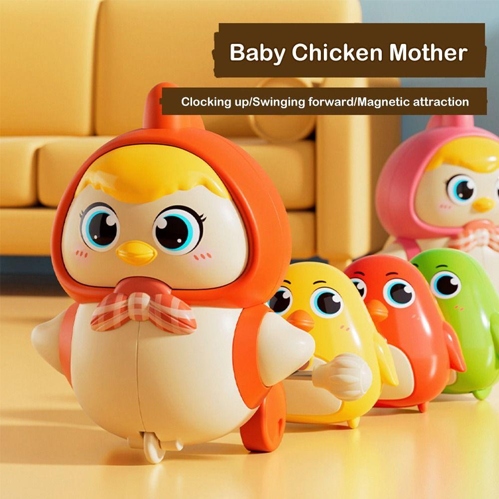 4pcs Set Sensory Exercise Walk Chicken Toys Intelligent Wind-up Toy  for Baby Walking