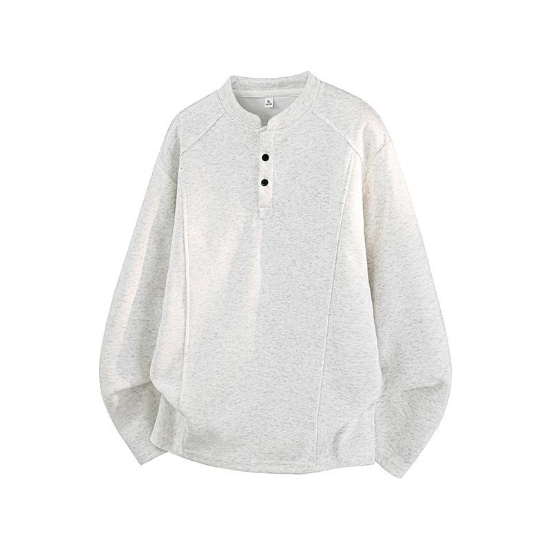 Vintage Locker Geschnitten Langarm Unisex Sweatshirt Einfach Vielseitig