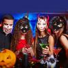 Halloween Bone Skull Masks Half-face Bloody Mask Cosplay Dragon God Fierce Tiger Night Fork Tengu Man Wolf Mask Party Decor Prop