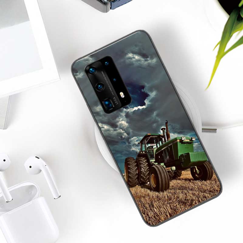 Farm Vehicle Tractor Soft Clear Phone Case For Huawei P30 Lite P10 P20 P40 P50 Pro Mate 40 Pro 30 20 10 Lite Cover Silicone