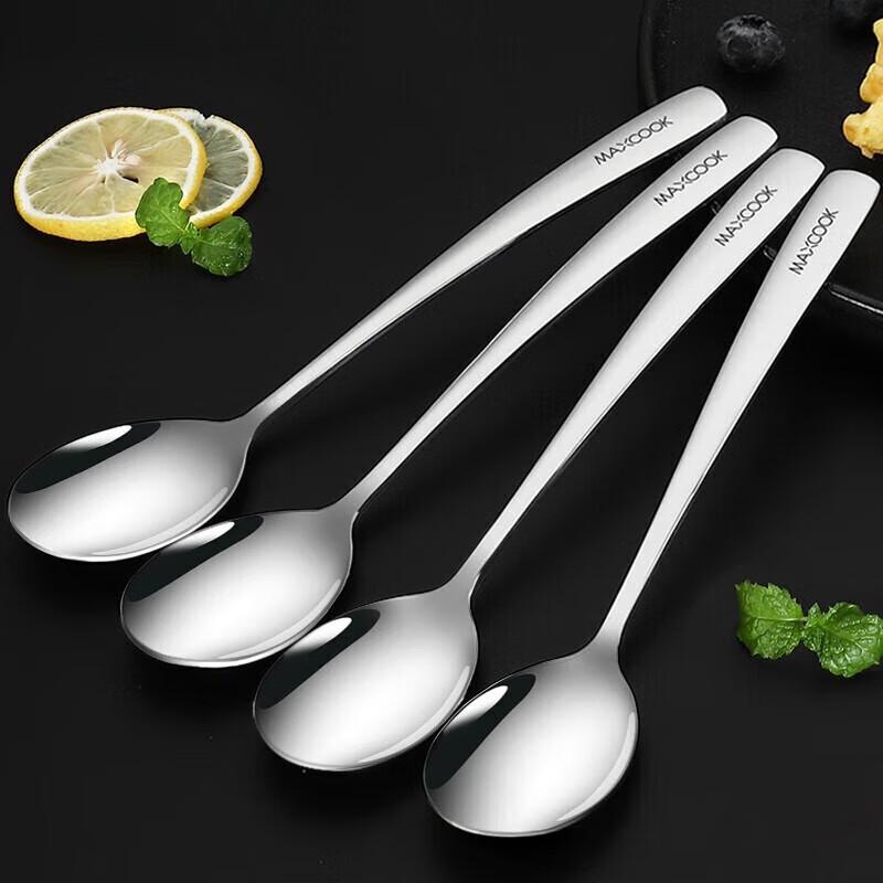 MAXCOOK 304 Stainless Steel Soup Spoon Set