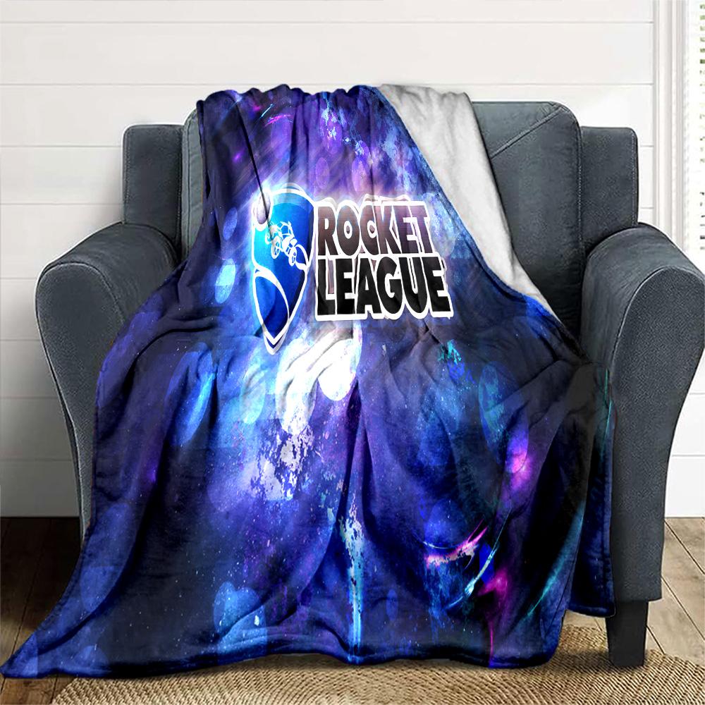 1 Stück Decke - Spiel Rocket League Print Design, Leichte Decke für Sofa, Bett - Weich & Warm, Geschenk für Alle Jahreszeiten