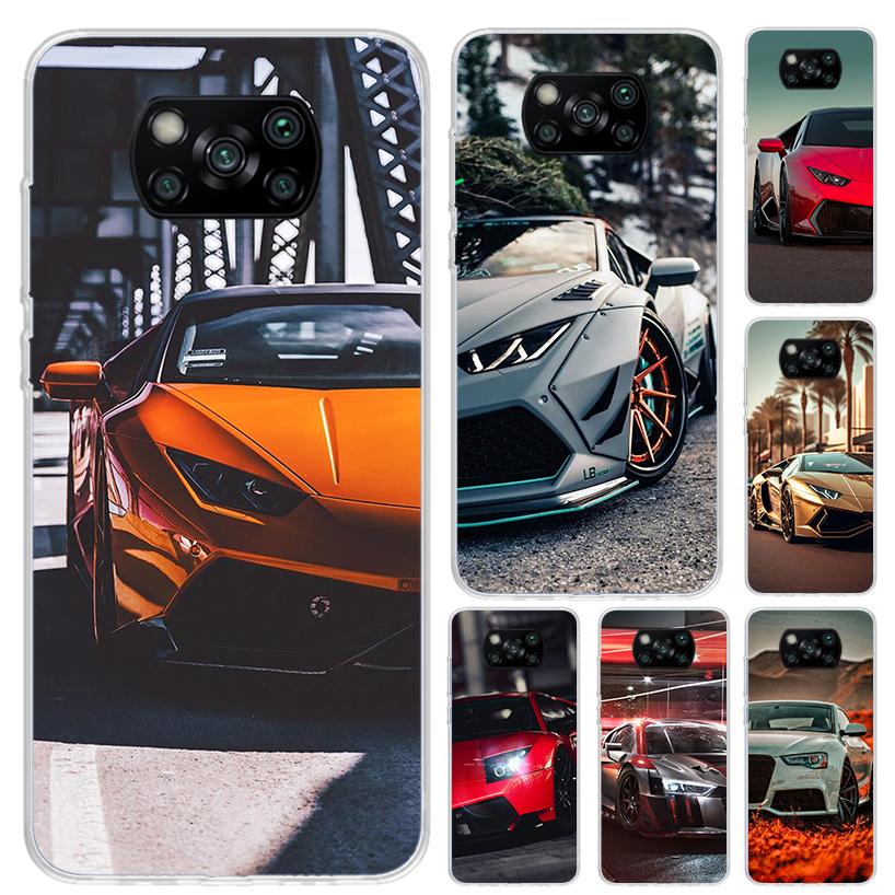 Sports Cars Male Men Phone Case for Xiaomi Poco X5 X6 X7 Pro F7 Ultra M7 Redmi 15 15C 13 13C 12 12C 10 10A 10C 9 9A 9C 9T Shell