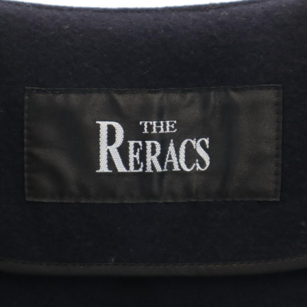THE RERACS Made In Japan Wool Long Sleeve V Neck One Piece 38 Navy Women Used
