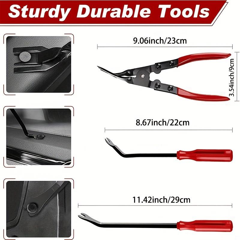 Autoportierbekleding verwijderen Pry Tool Kit Auto Dashboard Audio Removal Hook Kit Gemengde grootte Bevestigingsclips Demontage Reparatie Tools Set
