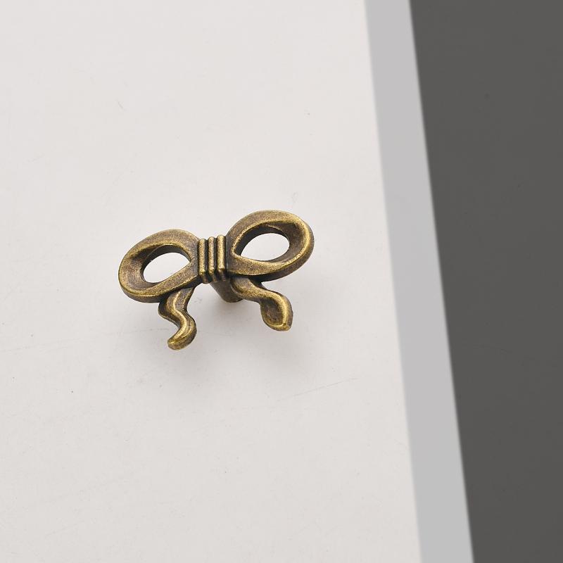 Bowknot Single-Hole Handle For Wardrobe Doors Drawers And Cabinets Retro Zinc Alloy Single-Hole Furniture Small Handle