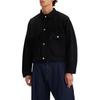 Levis Loose Short American Vintage Collar Denim Jacket Men Jackets Black A9137-0000
