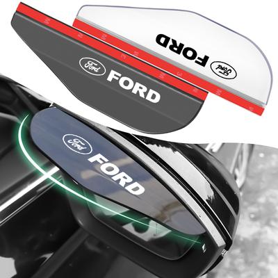 2Pcs Car Rear View Side Mirror Rain Board Eyebrow Guard Sun Visor For Focus Mondeo MK2 MK4 MK3 Fiesta ST Line Kugo Transit Escape Fusion Explorer