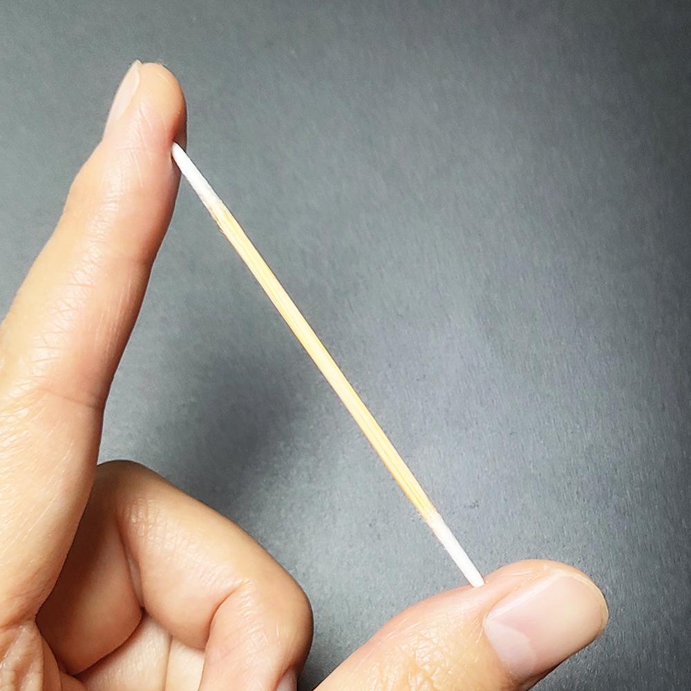 Microblading Cotton Swab with Wood Sticks Cotton Swabs Pointed Tip Dual-ended Cotton Tipped Applicator Makeup Remover