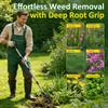 No-Bend Weeding Tool Manual Garden Weeder Adjustable Grass Puller and Vegetable Rake