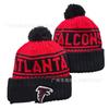 Colorful Pom Knit Beanie Team Sports Warm Winter Hat Basketball Fans