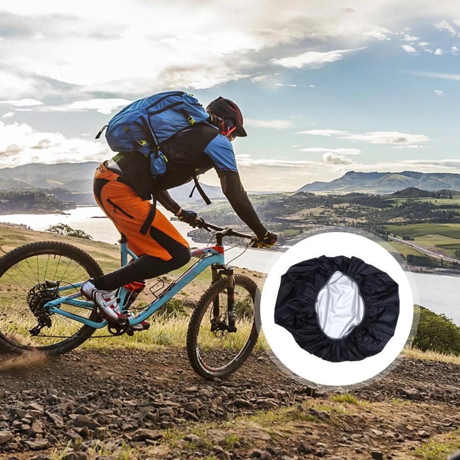 1/2/3pcs Waterproof Bicycle Seat Shade Bike Cushion Protective Rain Elastic Dust Resistant Uv Protector Outdoor Bike Accessories