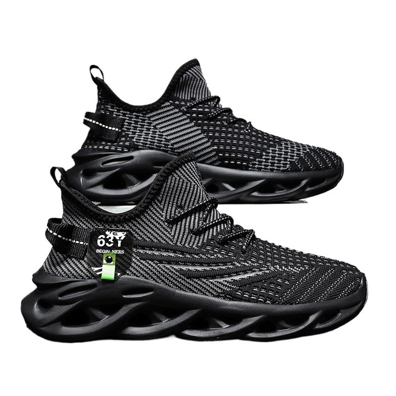 

LATV Мужские спортивные кроссовки для бега Черные кроссовки для джоггинга Повседневные кроссовки для улицы Дышащая сетка Женские Легкие Амортизирующие Черные Теннисные 46