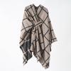 European American Street Style Camouflage Split Warm Shawl Scarf