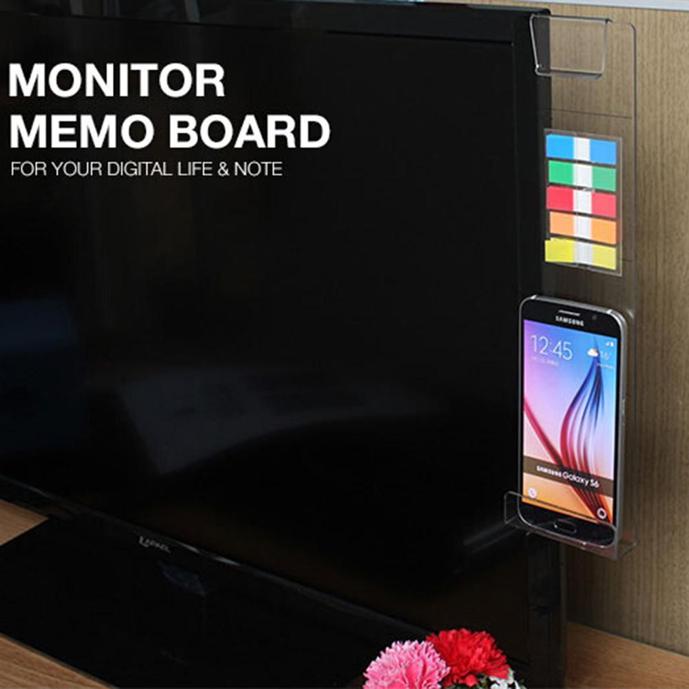 Acrylic Monitor Message Memo Board Sticky Note Display Name Card Phone Holder Name Card Holder