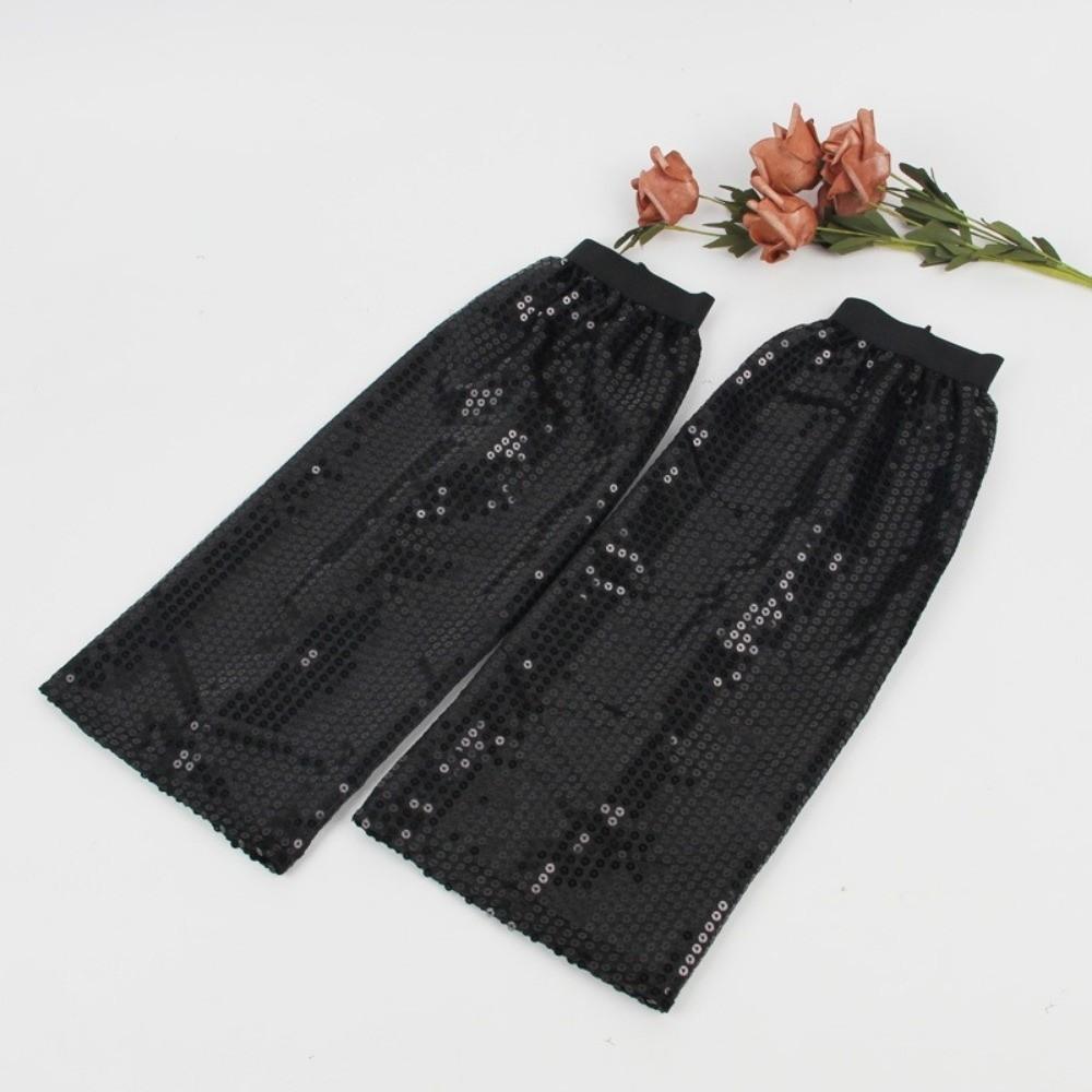 1 Paar Glänzende Glitzernde Beinsocken Kniehoch Beinbedeckung Damenbekleidung Pailletten Stulpen Partykleid