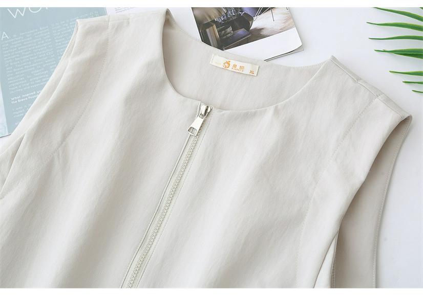 2026 Spring Plus Size Women's Round Neck Cardigan Vest - Slimming & Versatile Fashion Top