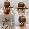 Shell Flower Magic Bun Maker Flower Bud Head Bun Maker Bow Pearl Hair Pin Lazy Hair Dish Artifact Women Hair Styling Braiders